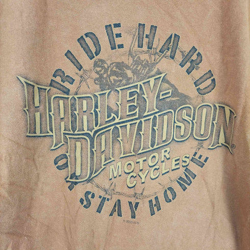 ハーレーダビッドソン HARLEY-DAVIDSON 両面プリント S/S Tシャツ メンズ import:L
