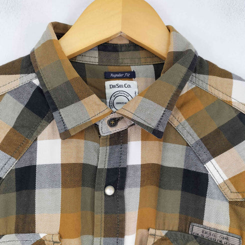 ディーゼル DIESEL L/S チェックウエスタンシャツ メンズ import:M