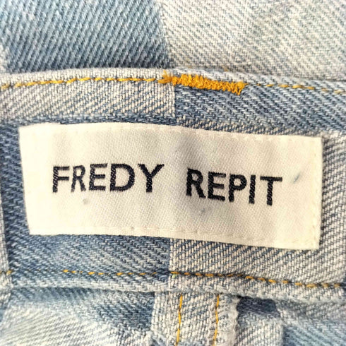 フレディレピ fredy repit ジャガードデニムセミワイドパンツ レディース 38