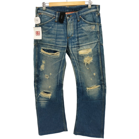 ラングラー Wrangler ダメージ加工 デニム パンツ ブ メンズ JPN:L