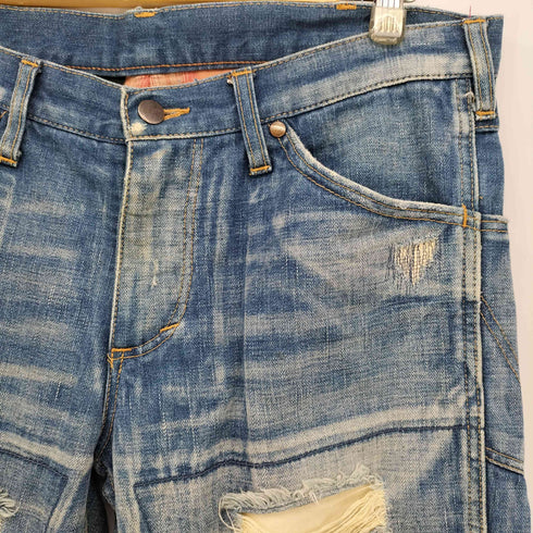 ラングラー Wrangler ダメージ加工 デニム パンツ ブ メンズ JPN:L