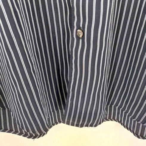 ジョージズ GEORGE 同色ストライプシャツ 1ポケット メンズ JPN:M