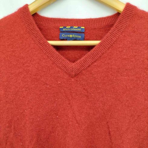 クラブルーム CLUB ROOM ESTATE CASHMERE Vネック カシミヤ ニットセーター メンズ JPN:M