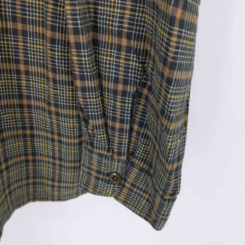 ラルフローレン RALPH LAUREN JEANS 90-2000S オープンカラーチェックシャツ 開襟 ループ止め メンズ JPN:M