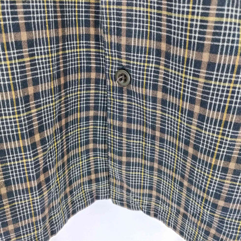 ラルフローレン RALPH LAUREN JEANS 90-2000S オープンカラーチェックシャツ 開襟 ループ止め メンズ JPN:M