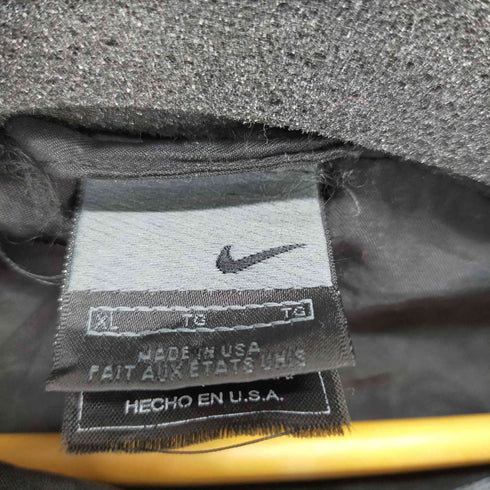 ナイキ NIKE 90S USA製 ナイロンジャケット モノトーン スモールスウォシュ アームライン メンズ JPN:XL