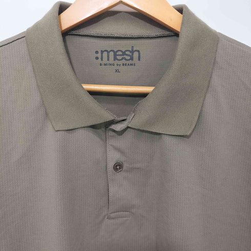 ビーミングバイビームス B:MING by BEAMS ストレッチ メッシュ ソリッド ポロシャツ メンズ JPN:XL