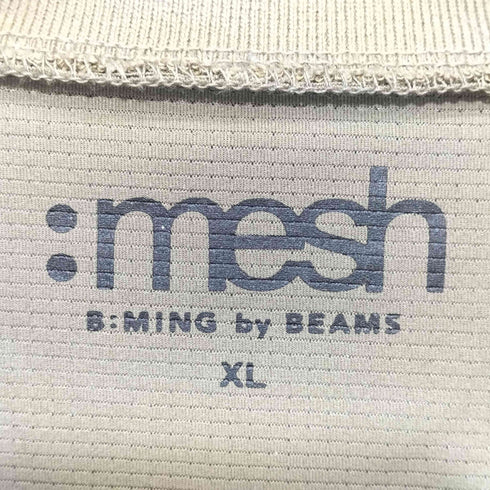 ビーミングバイビームス B:MING by BEAMS ストレッチ メッシュ ソリッド ポロシャツ メンズ JPN:XL