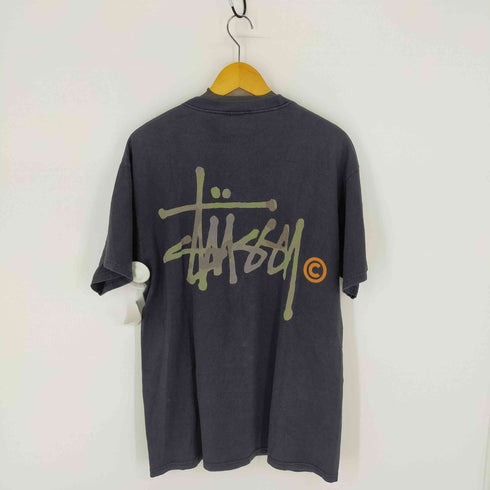 ステューシー Stussy 90-2000S BASIC CAMO LOGO TEE ベーシックロゴ カモ 迷彩 Tシャツ メンズ JPN:L