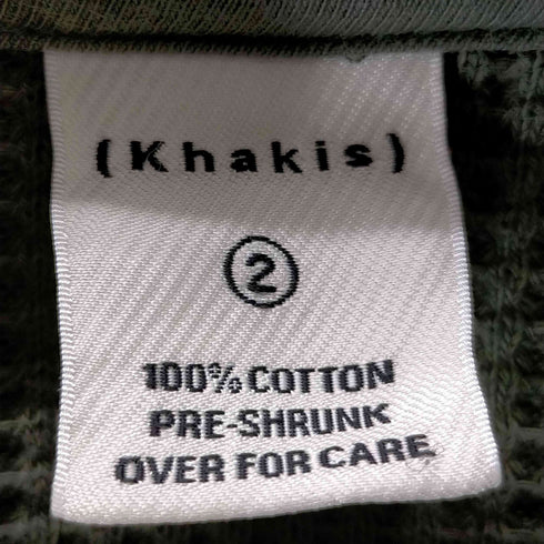 khakis faded waffle full zip メンズ JPN:2