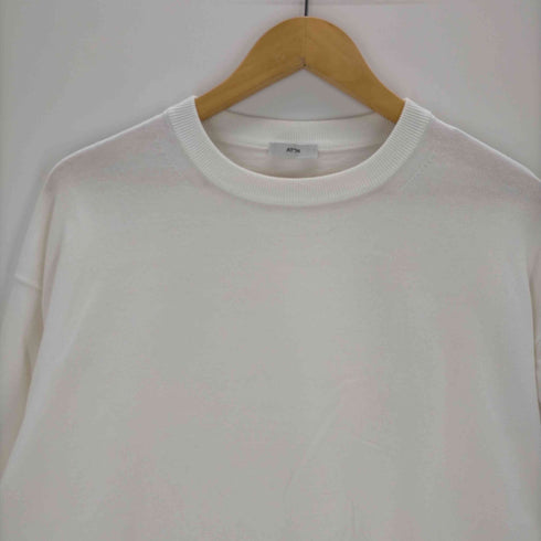 エイトン ATON FRESCA KNIT HALF SLEEVE SWEATE メンズ 04