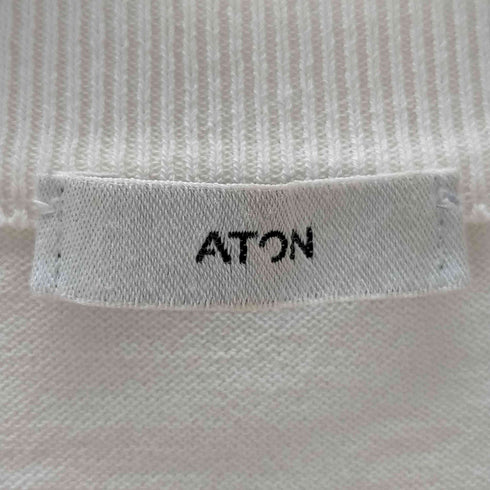 エイトン ATON FRESCA KNIT HALF SLEEVE SWEATE メンズ 04