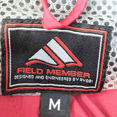 FIELD MEMBER ロゴ プリント 止水ジップアップ フーデッド ジャケット メンズ