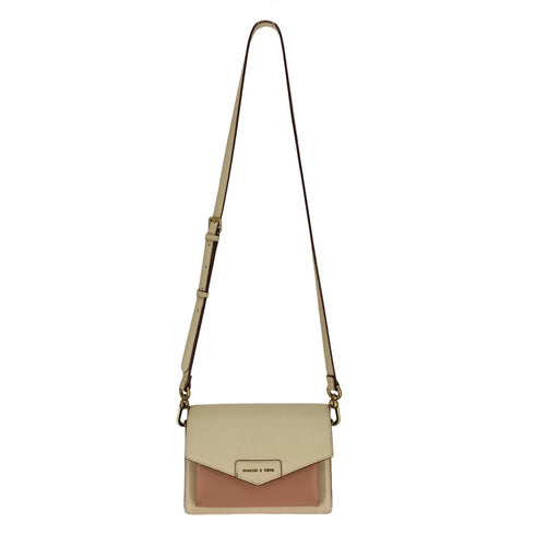 チャールズキース CHARLES & KEITH フロントフラップ ショルダー バッグ レディース