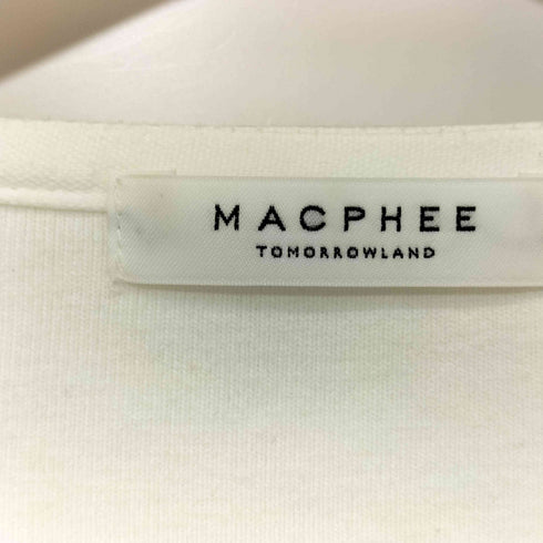 マカフィー MACPHEE コットンフライス ボートネックプルオーバー レディース JPN:S