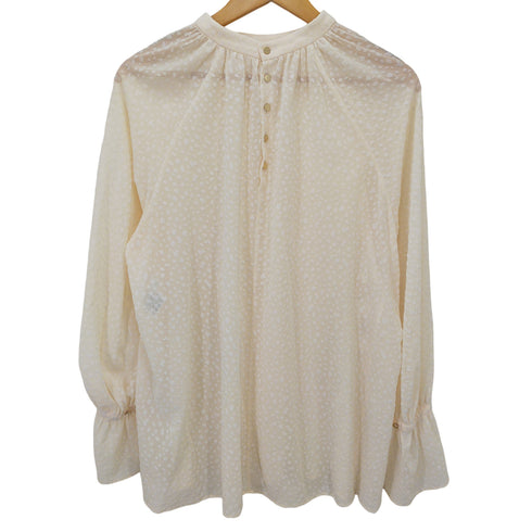 プラステ PLST ロングスリーブ ドット ブラウス レディース import:M