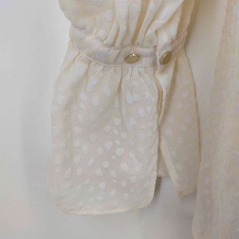 プラステ PLST ロングスリーブ ドット ブラウス レディース import:M