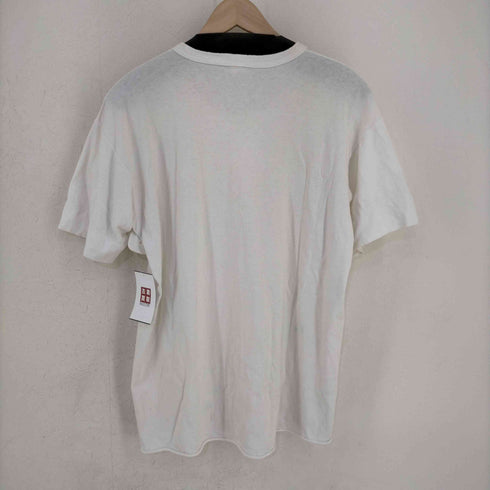 ヘルスニット Healthknit USA製 猫目ボタン ヘンリネックカットソー メンズ import:XL