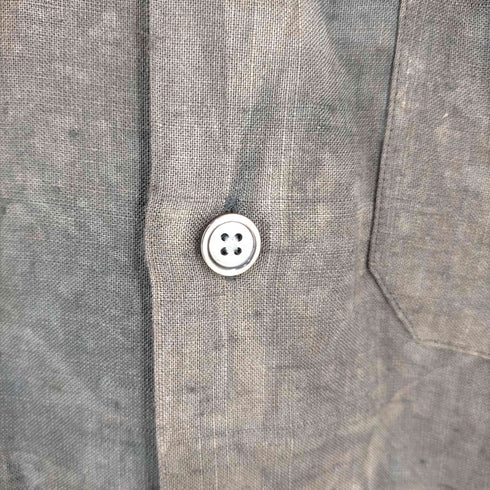 ポールスミスロンドン Paul Smith LONDON ムラ染め ネップxフリンジ レーヨンリネンL/Sシャツ メンズ JPN:L