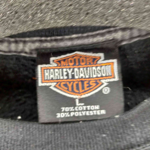 ハーレーダヴィットソン HARLEY DAVIDSON ©2006 クルーネックスウェット 袖プリント メンズ JPN:L