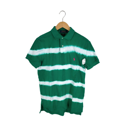 ポロラルフローレン POLO RALPH LAUREN CUSTOM FIT ボーダー柄 ポニー刺繍 ポロシャツ メンズ import:S