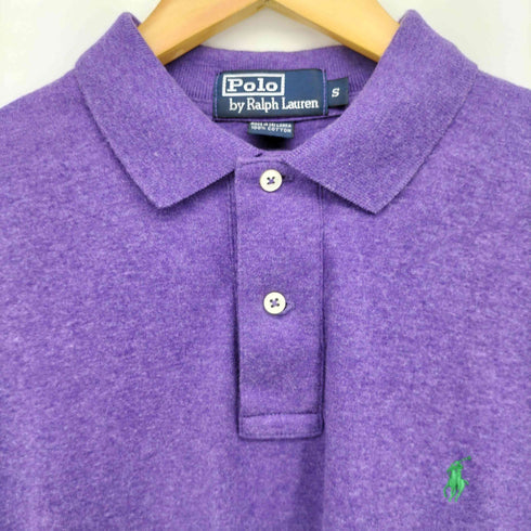 ポロバイラルフローレン Polo by RALPH LAUREN ポニー刺繍 コットン S/L ポロシャツ メンズ import:S