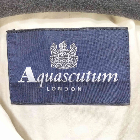 アクアスキュータム AQUASCUTUM コットンステンカラーコート メンズ