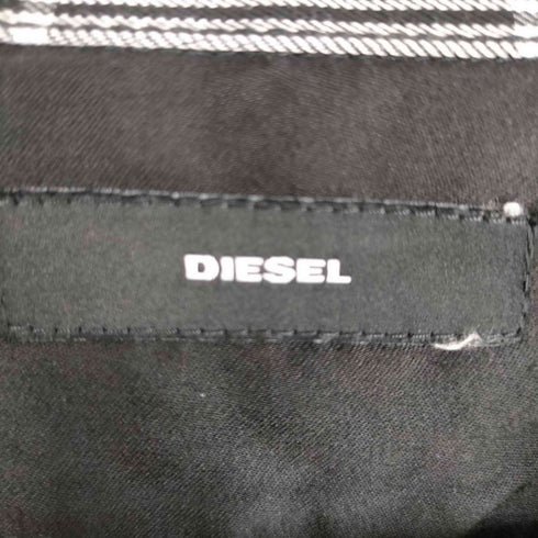 ディーゼル DIESEL S-TAKESHI ベルクロ ワッペン チェック柄 長袖シャツ メンズ 1