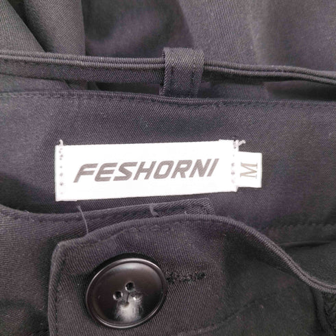 FESHORNI 総リボン刺繍 ワイドパンツ レディース JPN:M