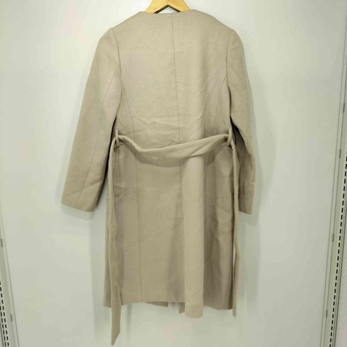 ユナイテッドアローズグリーンレーベルリラクシング UNITED ARROWS green label relaxing RF ノーカラー シャギー ラップコート レディース JPN:36