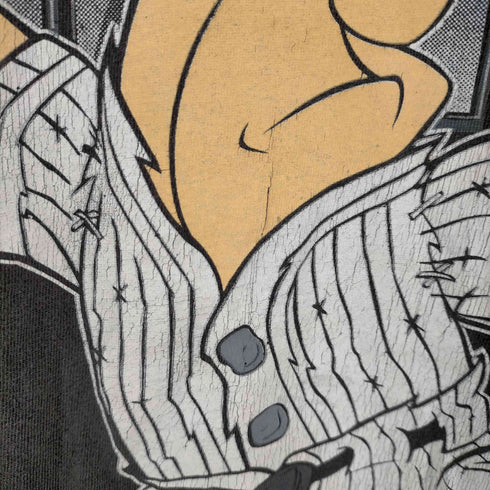 CXT BY HEAVY HITTERS USA製 1994コピーライト キャラクタープリント ベースボール クルーネックTシャツ THE FLINTSTONES メンズ import:M