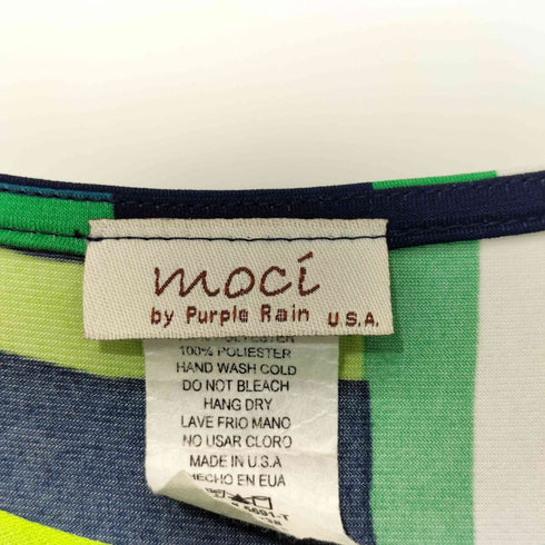 パープルレイン moci by Purple Rain 総柄 カシュクールワンピース レディース import:L