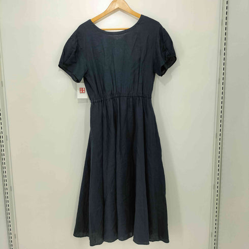 ユナイテッドアローズグリーンレーベルリラクシング UNITED ARROWS green label relaxing コルトレイクリネン SC バックボタン ワンピース レディース