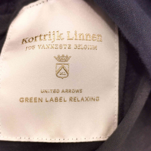 ユナイテッドアローズグリーンレーベルリラクシング UNITED ARROWS green label relaxing コルトレイクリネン SC バックボタン ワンピース レディース