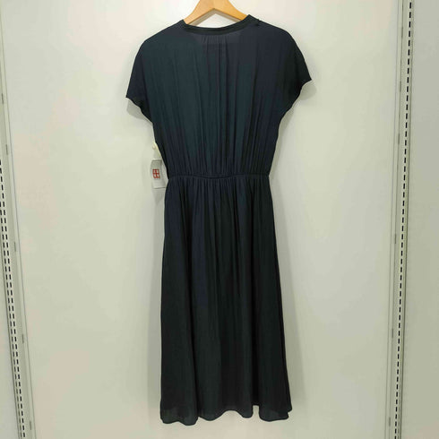 ユナイテッドアローズグリーンレーベルリラクシング UNITED ARROWS green label relaxing CS Vネック マエボタン ショートスリーブ ワンピース レディース