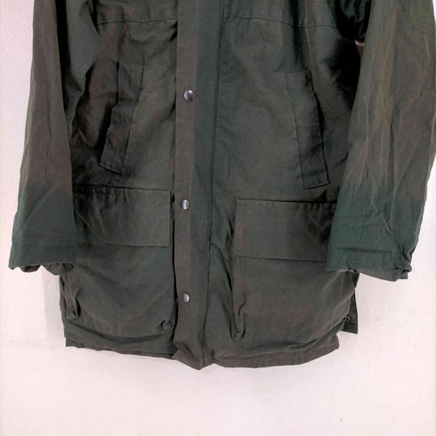 Whatlaron Limited 英国製 裏地タータンチェック オイルドジャケット メンズ import:L
