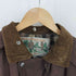 COUNTRY LEISURE WEAR 英国製 襟コーデュロイ 裏地チェック オイルドコート メンズ import:S