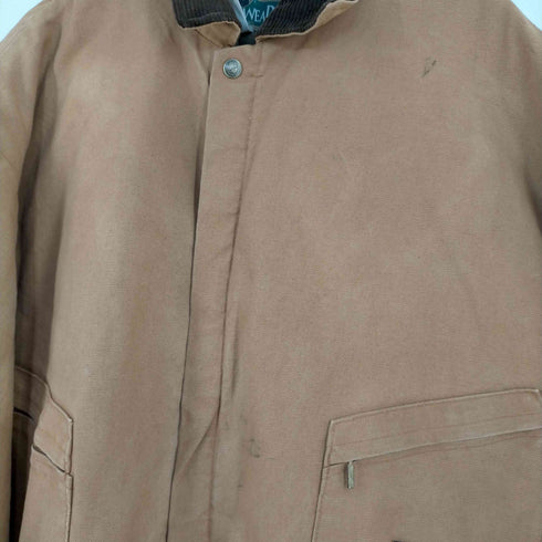 BERCOWEAR USA製 ダック地 襟コーデュロイ つなぎ メンズ 3XL