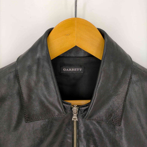 ギャレット GARRETT MADE IN ITALY リアルレザーダブルジップシングルジャケット メンズ