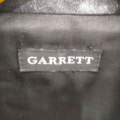ギャレット GARRETT MADE IN ITALY リアルレザーダブルジップシングルジャケット メンズ