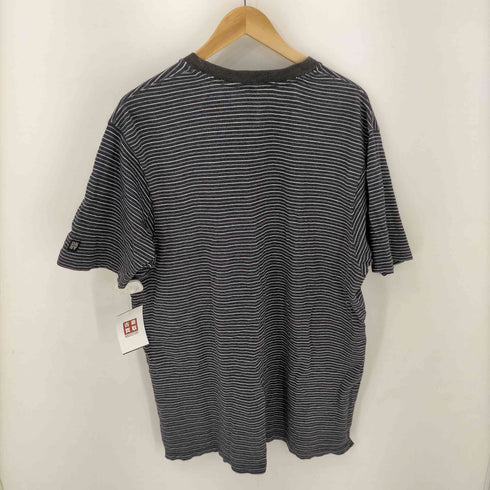 ダナキャランニューヨーク DKNY ボーダークルーネックS/Sシャツ メンズ import:L