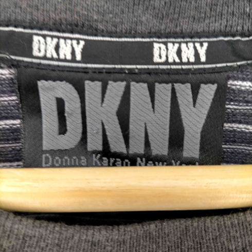 ダナキャランニューヨーク DKNY ボーダークルーネックS/Sシャツ メンズ import:L
