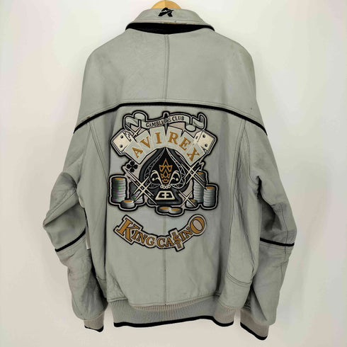 アヴィレックス AVIREX 90S KING CASINO レザー ジャケット メンズ import:XL