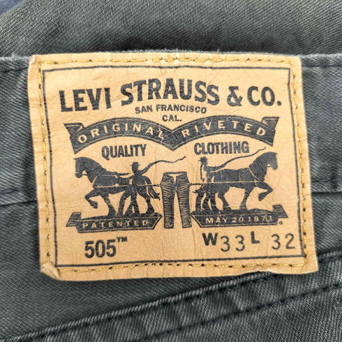 リーバイス Levis 505 REGULAR GRAPHITE SATURATED SLUB メンズ 33×32