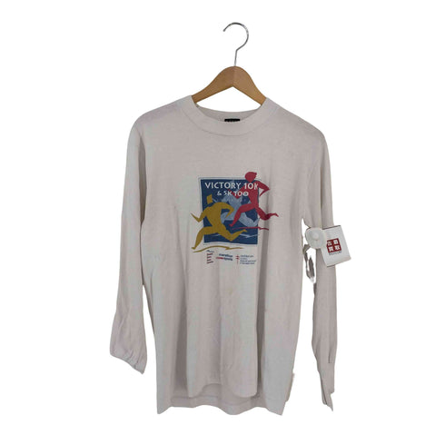 フルーツオブザルーム FRUIT OF THE LOOM USA製 マラソンプリント シングルステッチ L/S TEE メンズ import:M