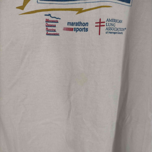 フルーツオブザルーム FRUIT OF THE LOOM USA製 マラソンプリント シングルステッチ L/S TEE メンズ import:M