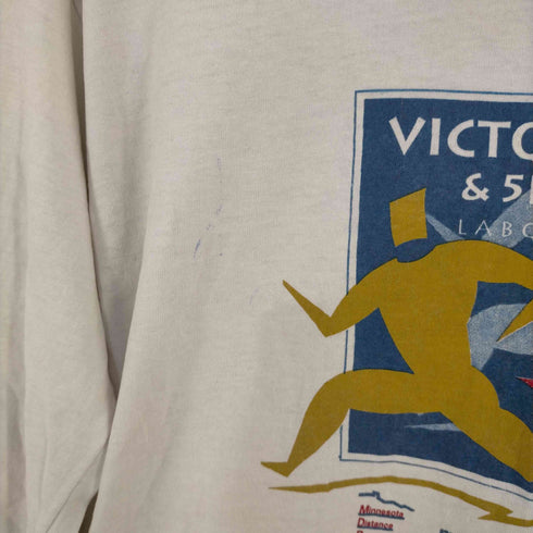 フルーツオブザルーム FRUIT OF THE LOOM USA製 マラソンプリント シングルステッチ L/S TEE メンズ import:M