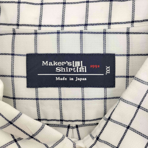 メーカーズシャツカマクラ Makers Shirt 鎌倉 グラフチェック ボタンダウン S/S シャツ メンズ JPN:XXL