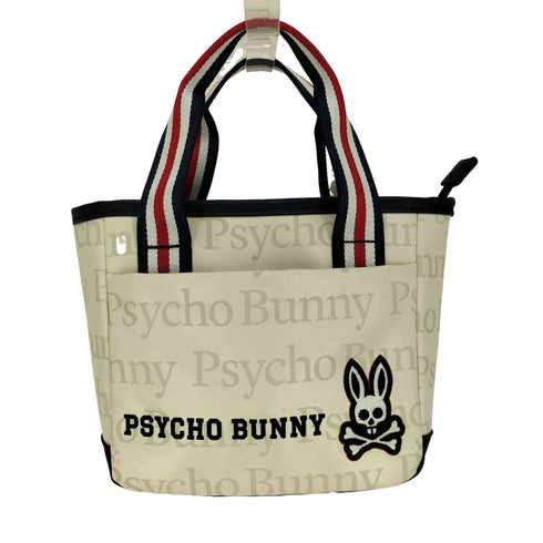 サイコバニー Psycho Bunny ロゴ 刺繍 ジャガード ミニ トート バッグ メンズ