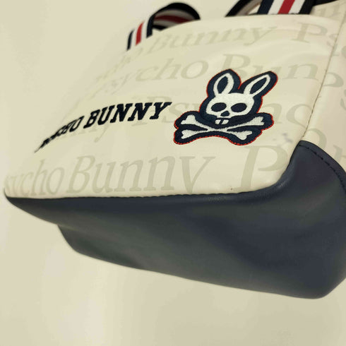 サイコバニー Psycho Bunny ロゴ 刺繍 ジャガード ミニ トート バッグ メンズ